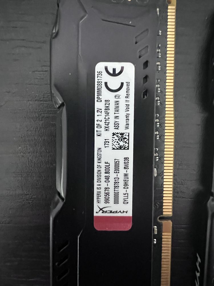 Hyperx Ram ddr4 2x4gb