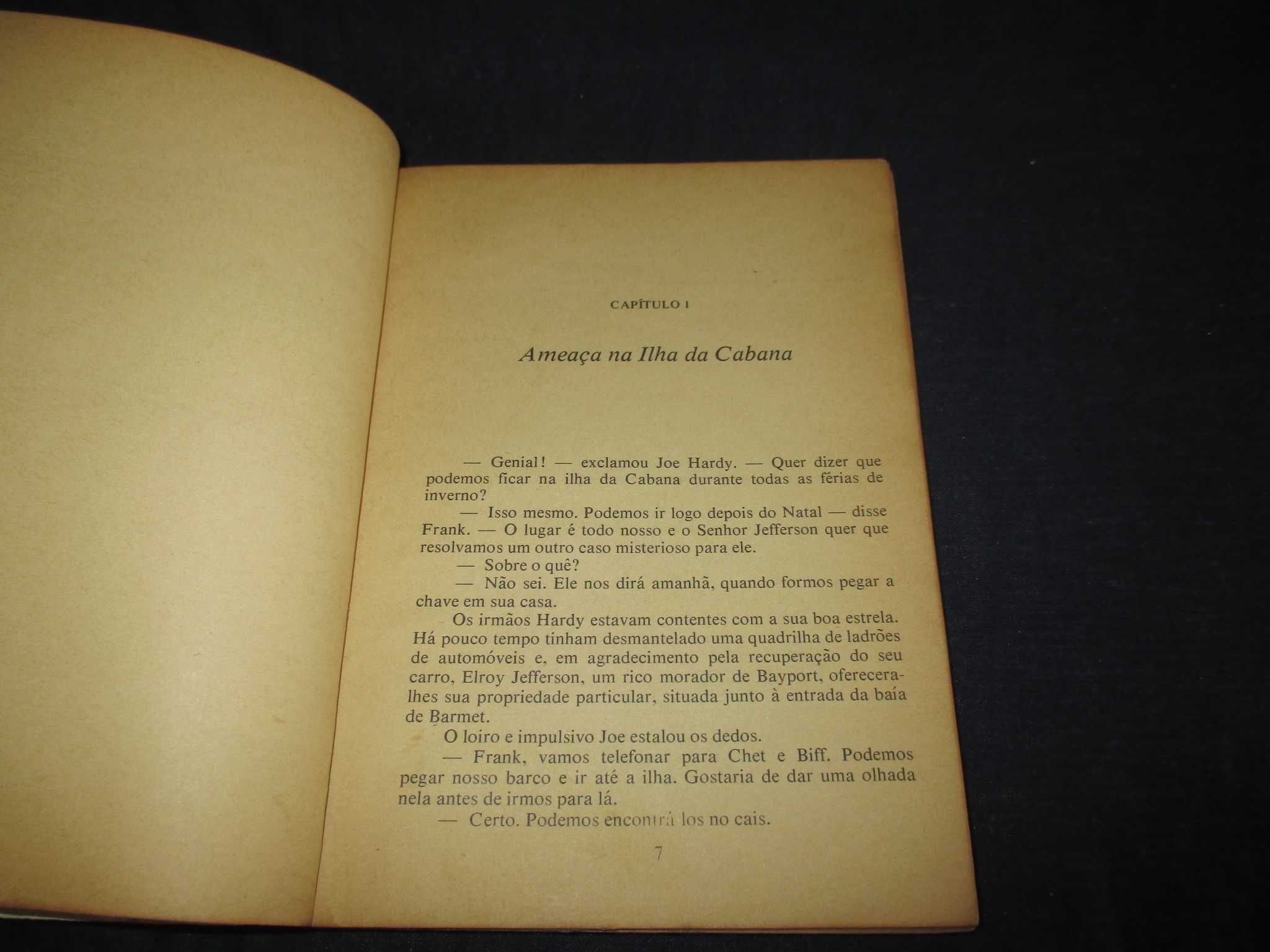 Livro O Mistério da Ilha da Cabana Os Hardy Boys