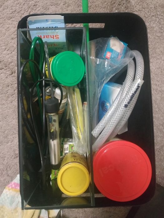 Akwarium krewetkarium kostka 35x29x29 komplet z dodatkami