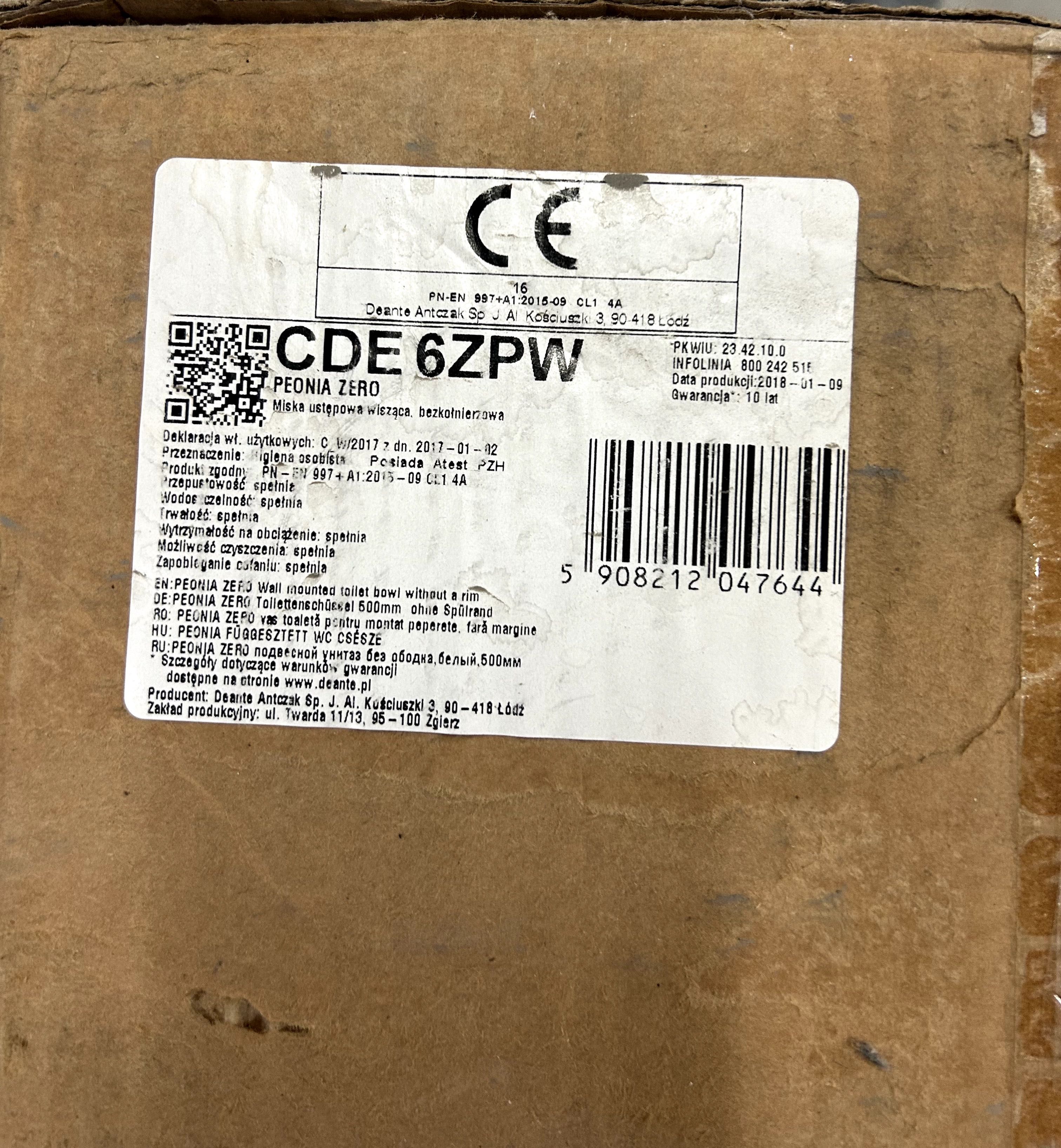 Sedes podwieszany Deante Peonia miska WC