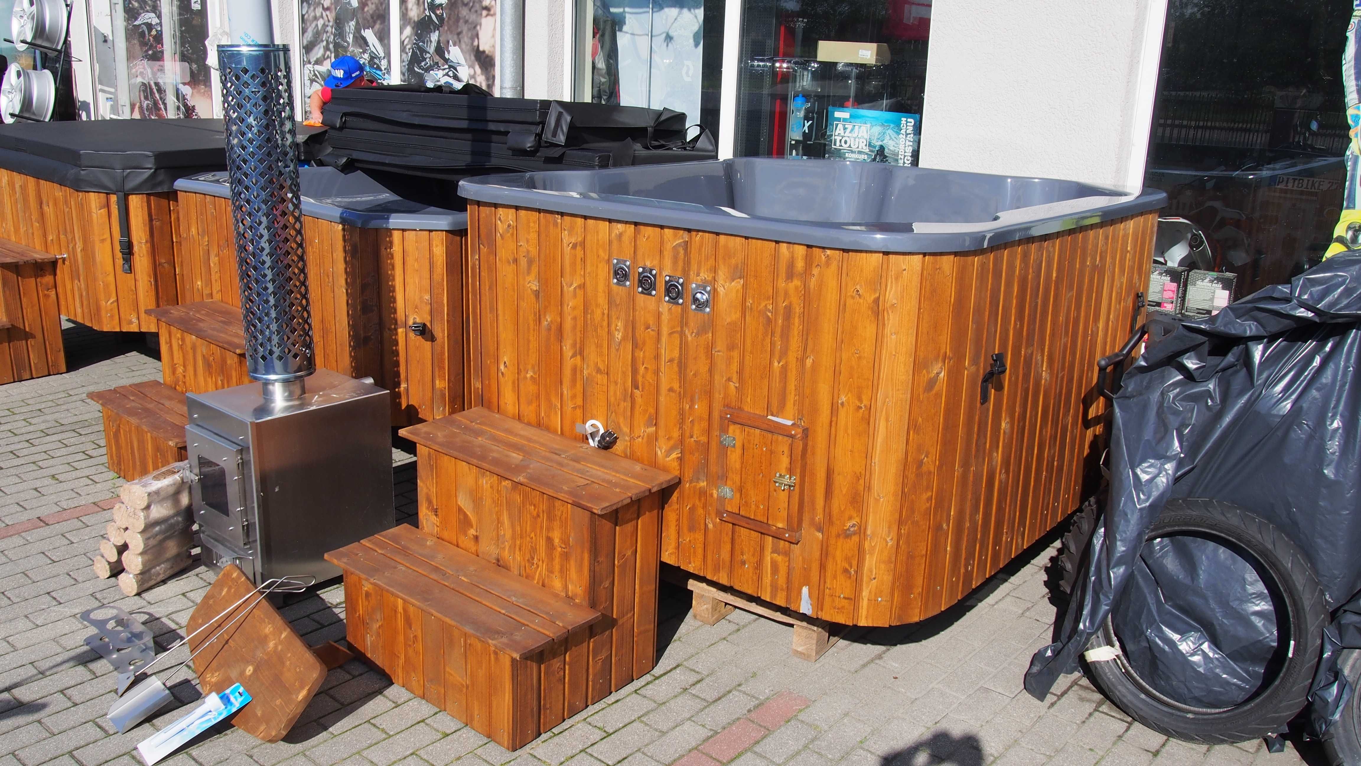 Balia ruska bania jacuzzi opalane drewnem 6-8 osób