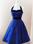 sukienka pin up przebranie koktajlowa grochy imprezowa gorsetowa 36 38