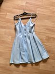Sukienka koktajlowa baby blue