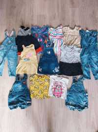 Слипики футболки платья сарафаны ромперы на девочку 1,5-2 года