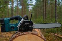 Пила акумуляторна Electric Saw Blue 16" з безщітковим двигуном і 2 АКБ