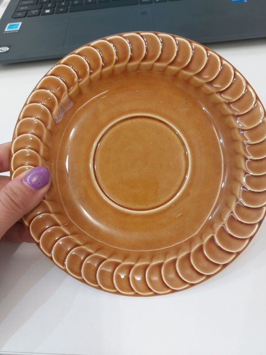 Talerzyk spodek jasnobrązowy Pagnossin vintage 16cm