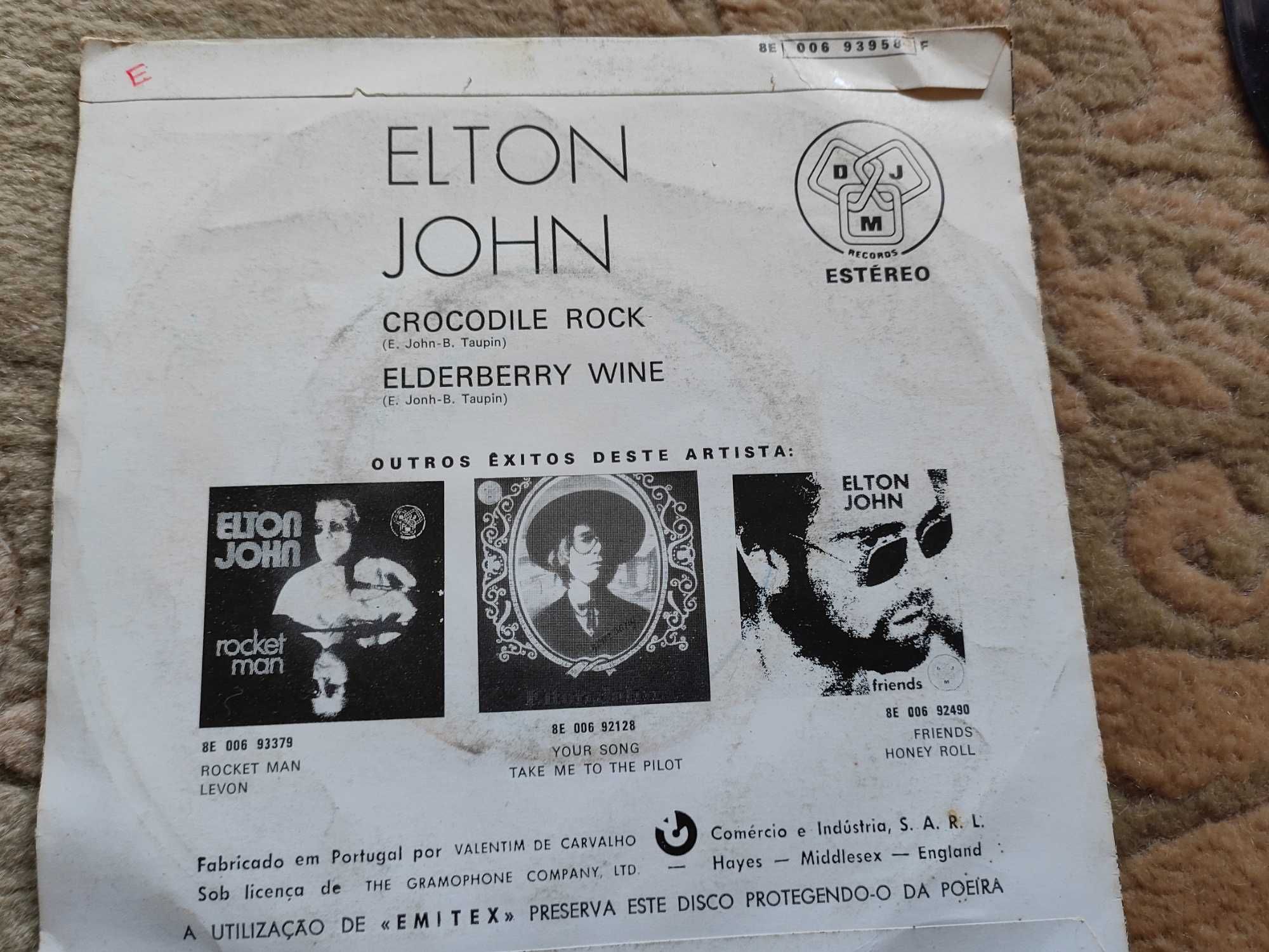 vinil single especial crocodile rock do elton john