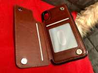 Etui portfel iPhone X XS kabura case NOWE Apple magnetyczne na karty