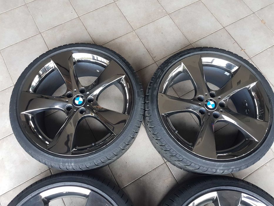 Koła Felgi BMW 5 GT f07 7 F01 8,5x21 10x21 5x120 ciemny CHROM opony