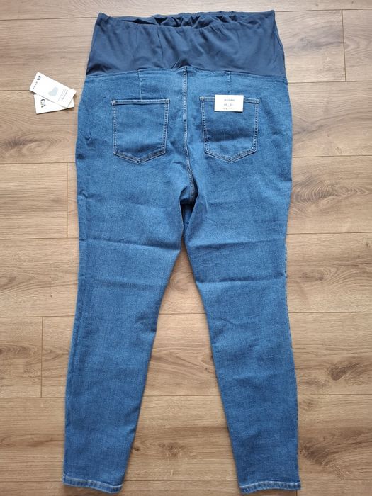 Spodnie jeansy jegginsy ciążowe C&A Mama 48