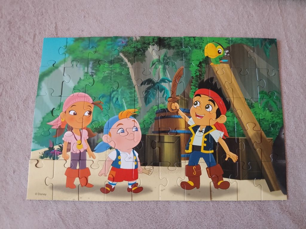 Sprzedam puzzle Jake i piraci z Nibylandii