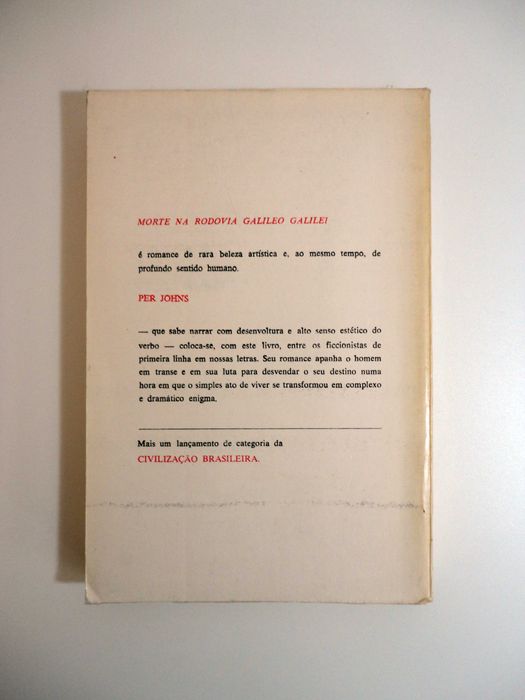 "Morte na Rodovia Galileo Galilei" (Per Johns)