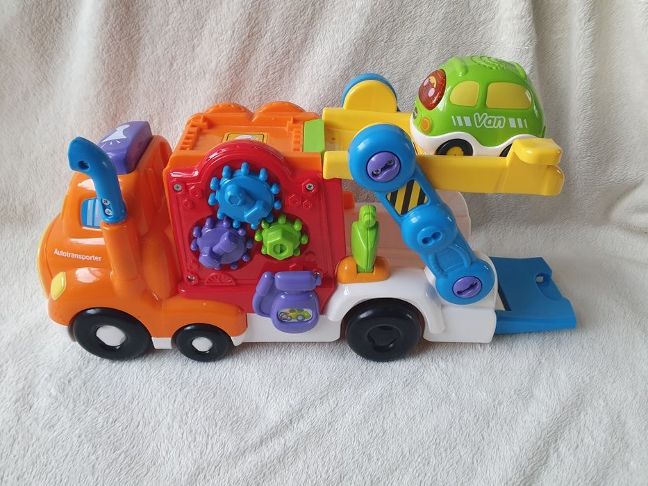 tut tut vtech auto transporter autotransporter ciężarówka laweta autko