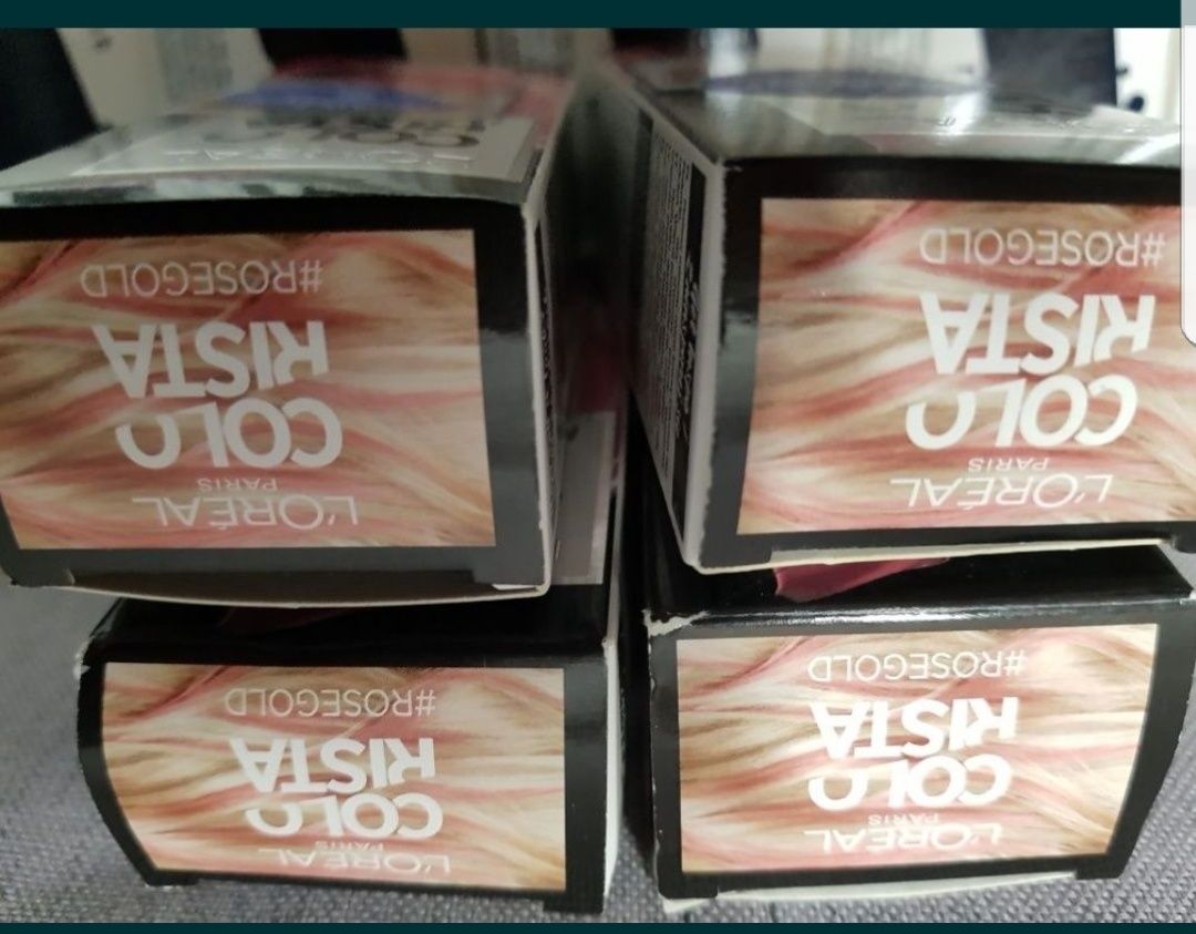 Zmywalna różowa farba do włosów Loreal  cena za 10 szt.+ 2 gratis