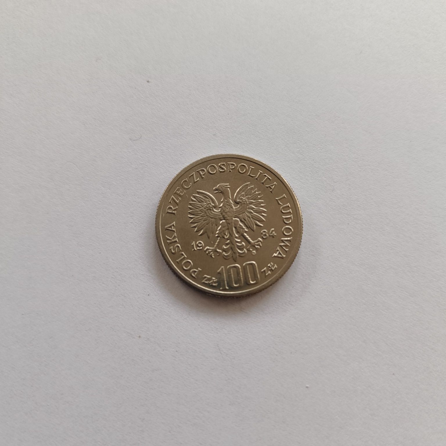 Moneta 40 lat PRL 100 złotych 1984