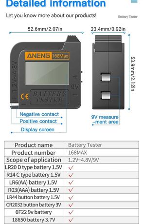 Cyfrowy Tester Miernik BATERII LCD AA AAA Dokładny Nowy Wyświetlacz