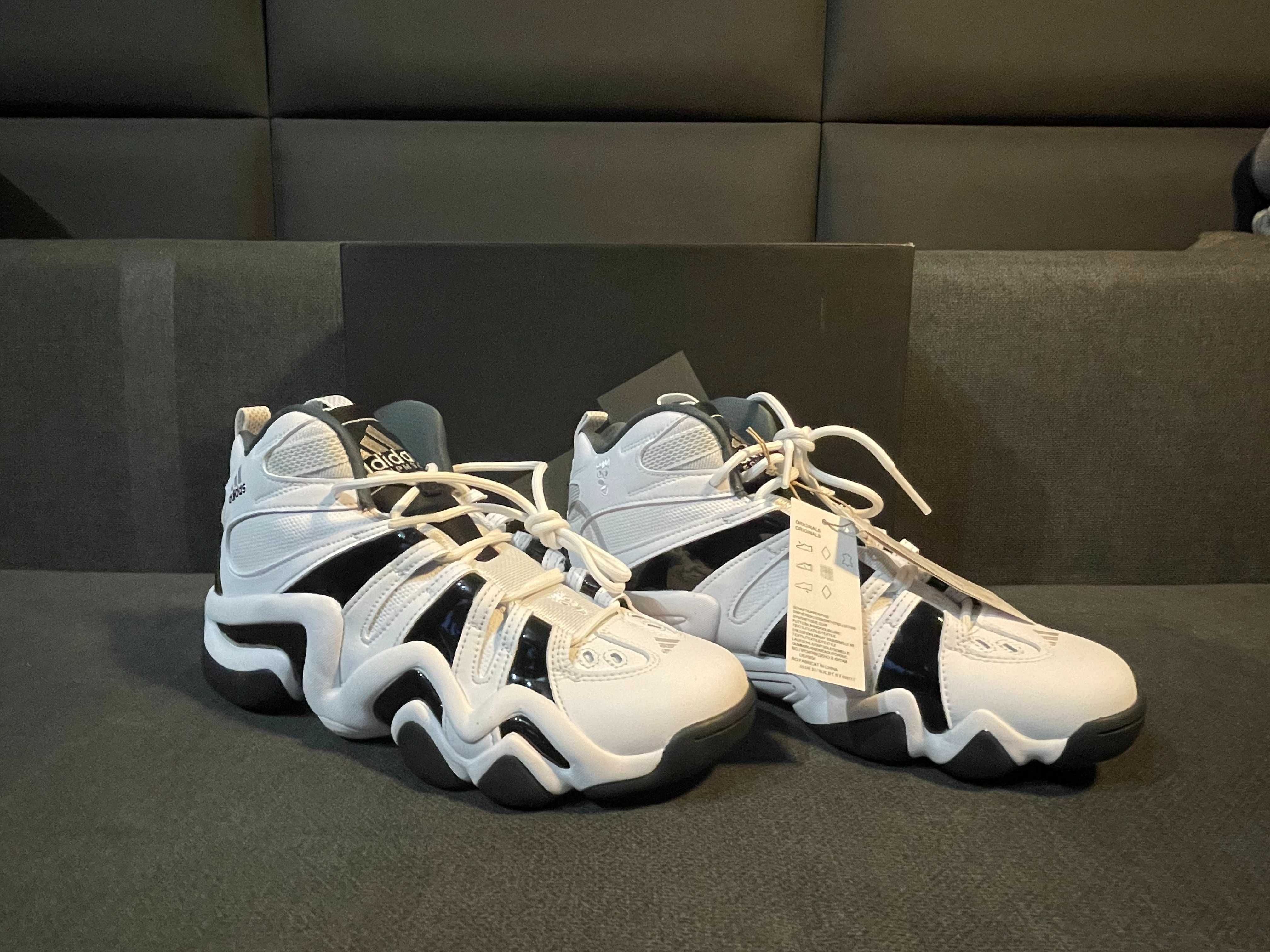 NOWE, oryginalne, białe Adidas Crazy 8, rozmiar 44/10/28 cm