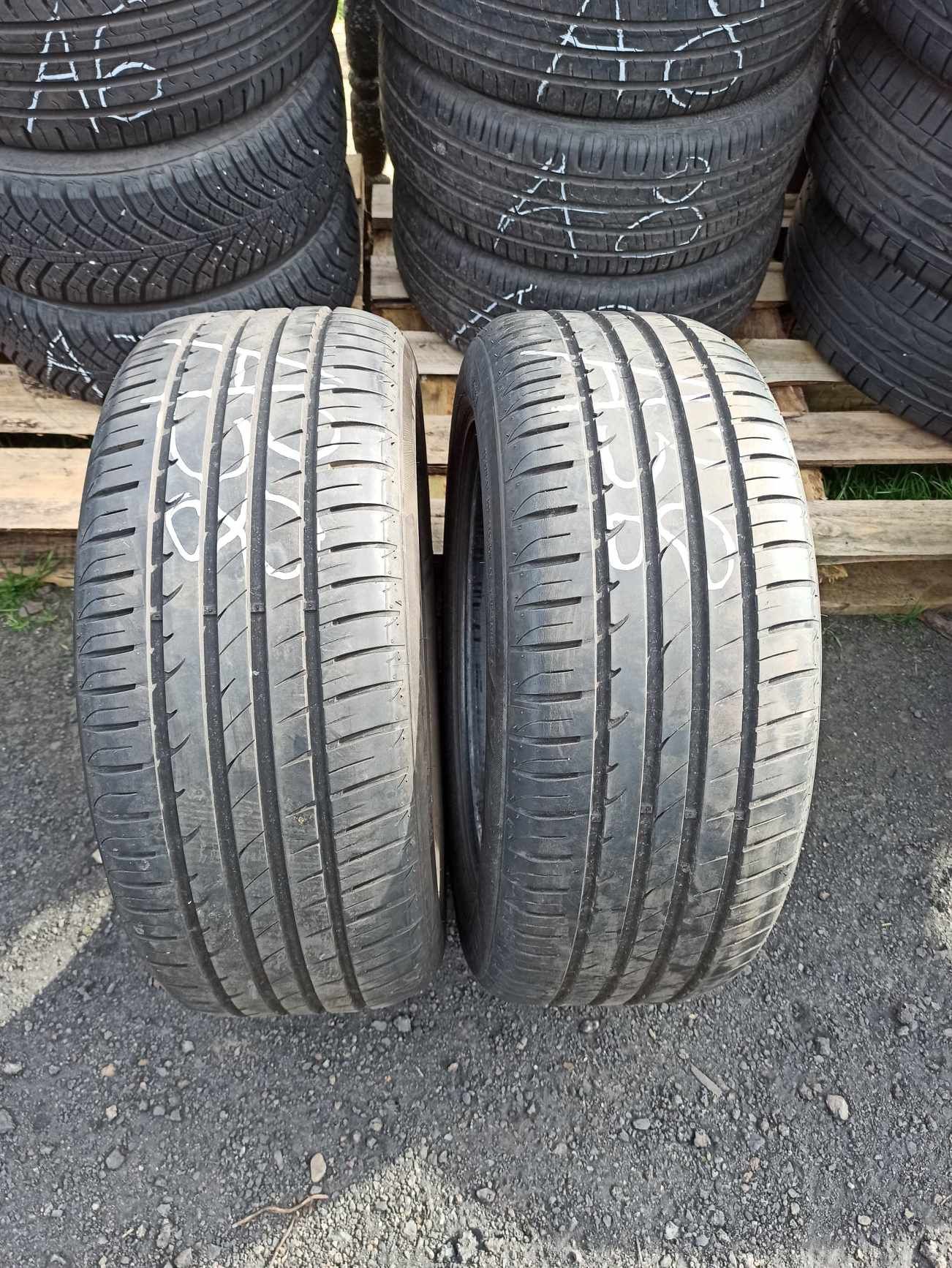 2 opony letnie Hankook 225/55 16, 6,3mm. Możliwy montaż