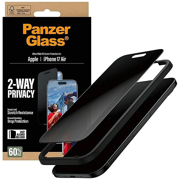 Szkło prywatyzujące PanzerGlass Ultra-Wide Fit EasyAligner na na iPhon