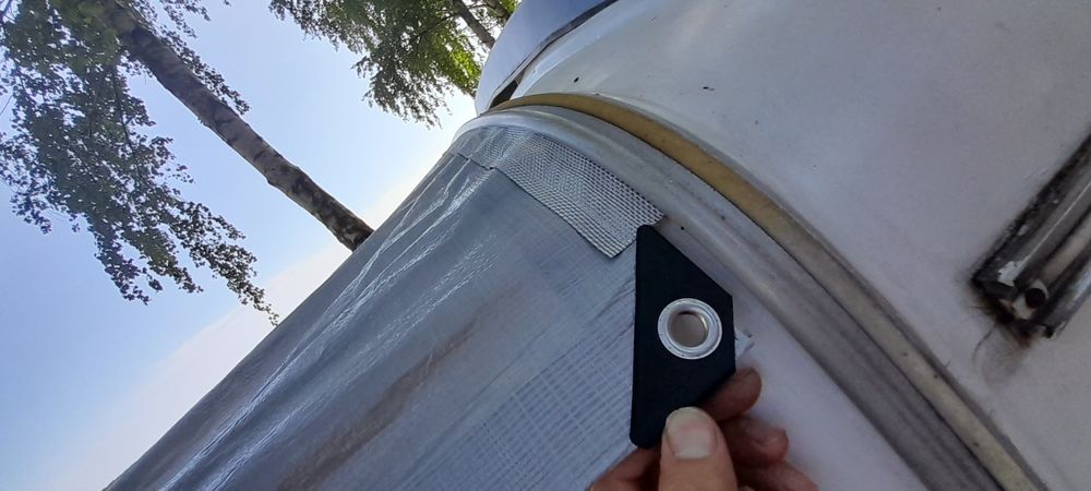 Daszek niewiadów markiza 2x2m kedra 7mm