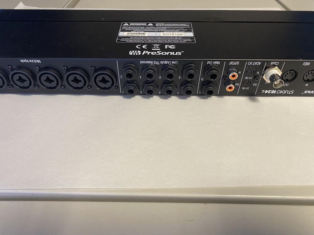 Interface audio presonus 1824C