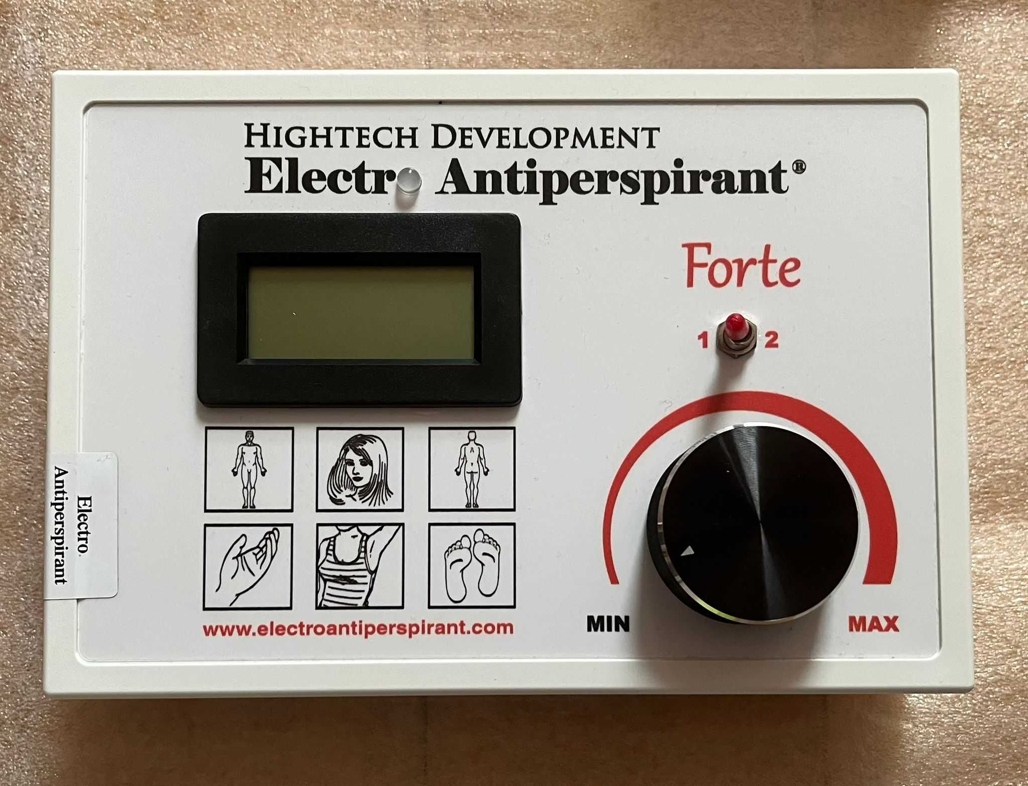 Urządzenie do jonoforezy , electro antiperspirant