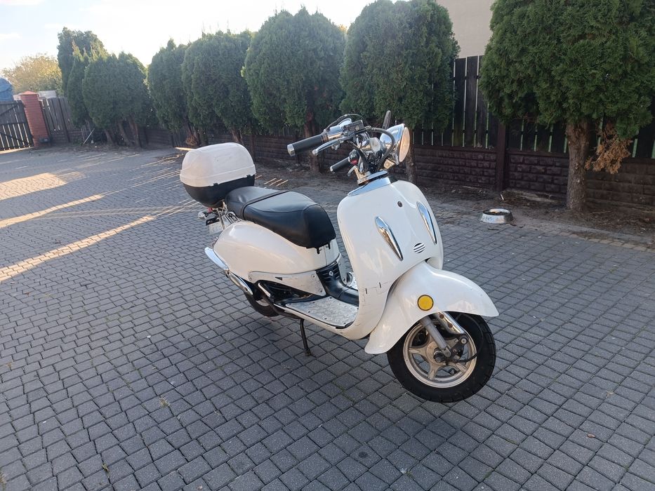 Skuter retro 50 zamiana zamienię motocykl quad cross bus prl auto
