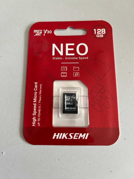 Karta pamięci microSDXC HIKSEMI NEO HS-TF-C1(STD) 128GB 92/40 MB/s C10