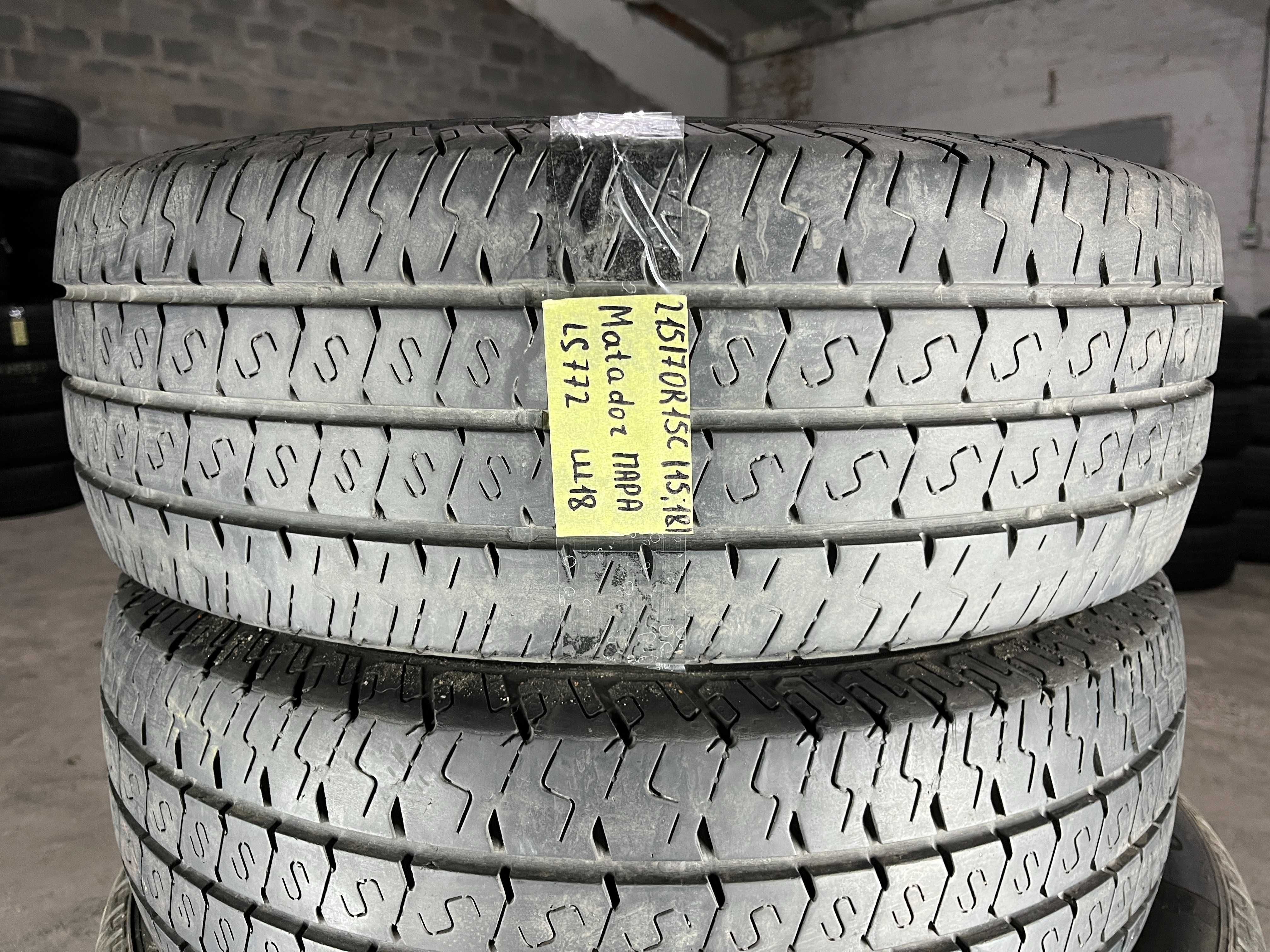 LS772 Літні шини 215/70r15c Matador Maxilla 2 пара резина р15