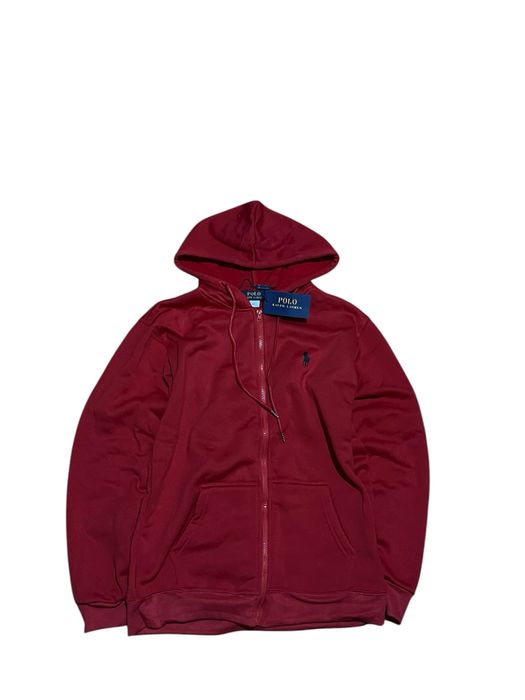 худи polo Ralph Lauren red  zip-hoodie drip opium красное зип худи