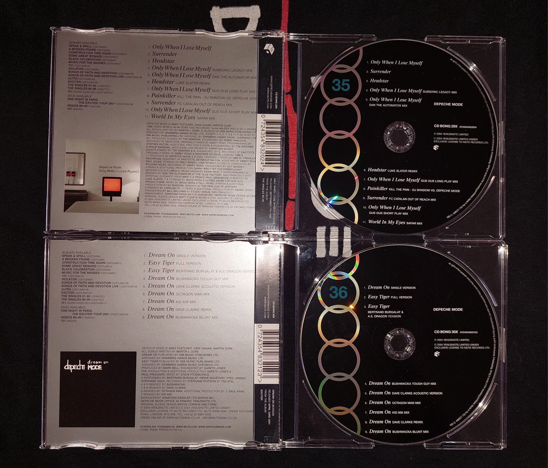 Depeche Mode Singles 31-36 ( Box Sets 6 ) 6 CD 2005