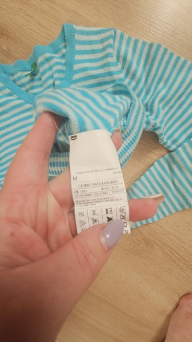 Sweter kardigan benetton dziewczynka 128