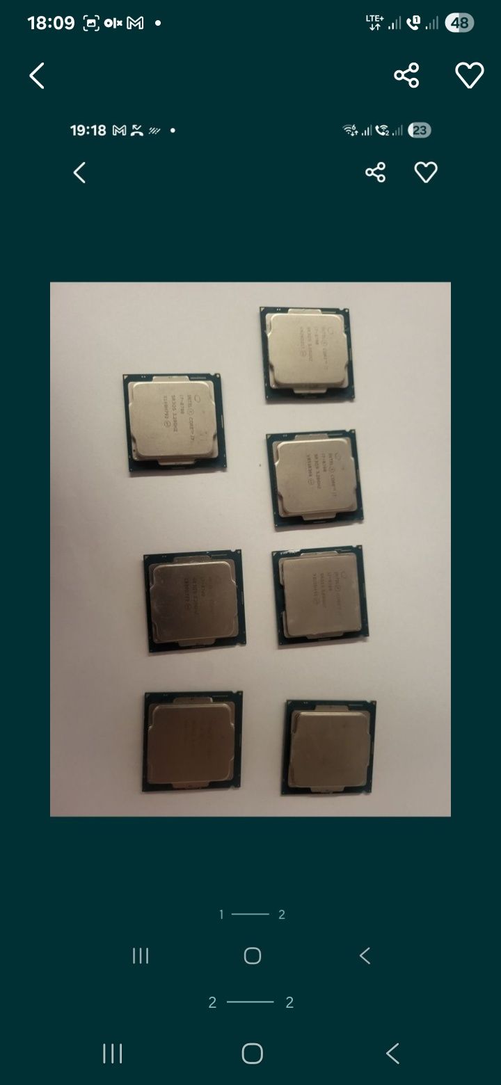 Procesor Intel Core i7-8700 3.20GHz (Nietestowane) Zakupiłem 7 proceso
