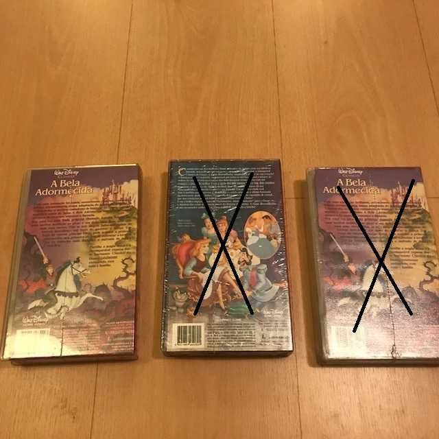 Filmes da DISNEY em VHS - Item Novo em Embalagem Original