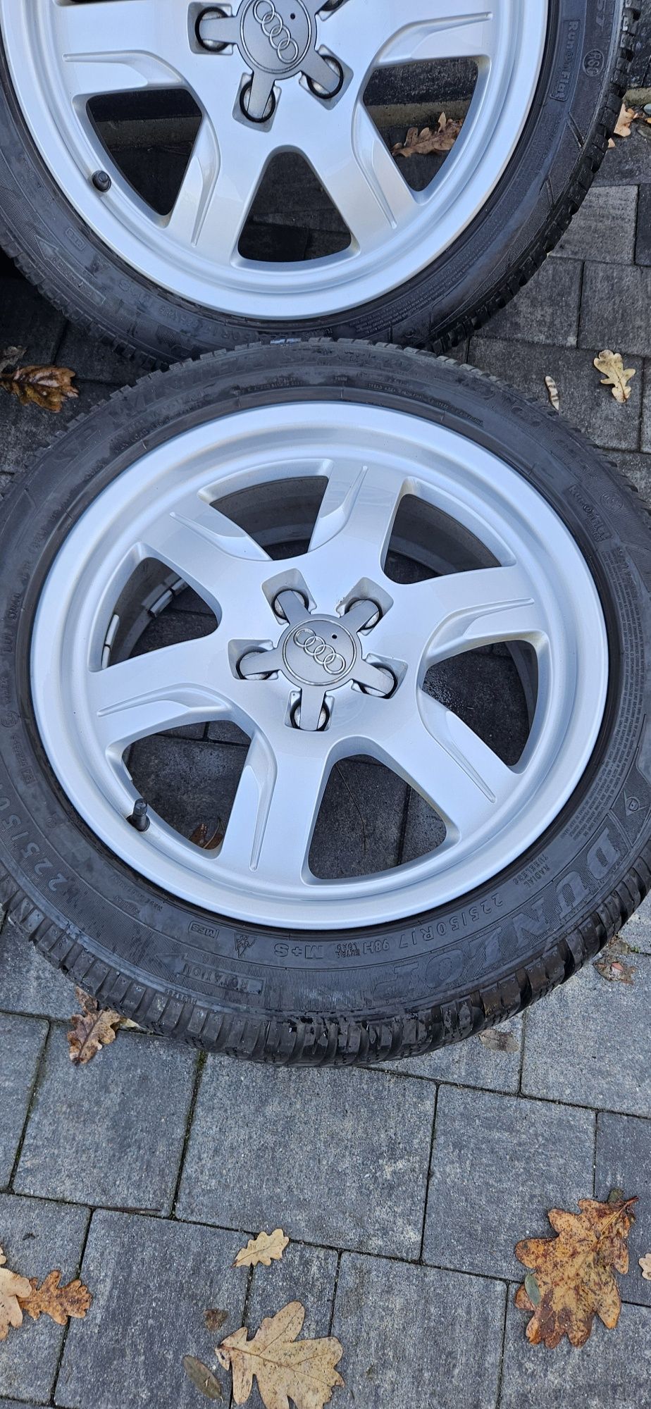 Alufelgi koła zimowe audi A5 8T0 7,5x17 5x112 et 28 225/50r17 dunlop