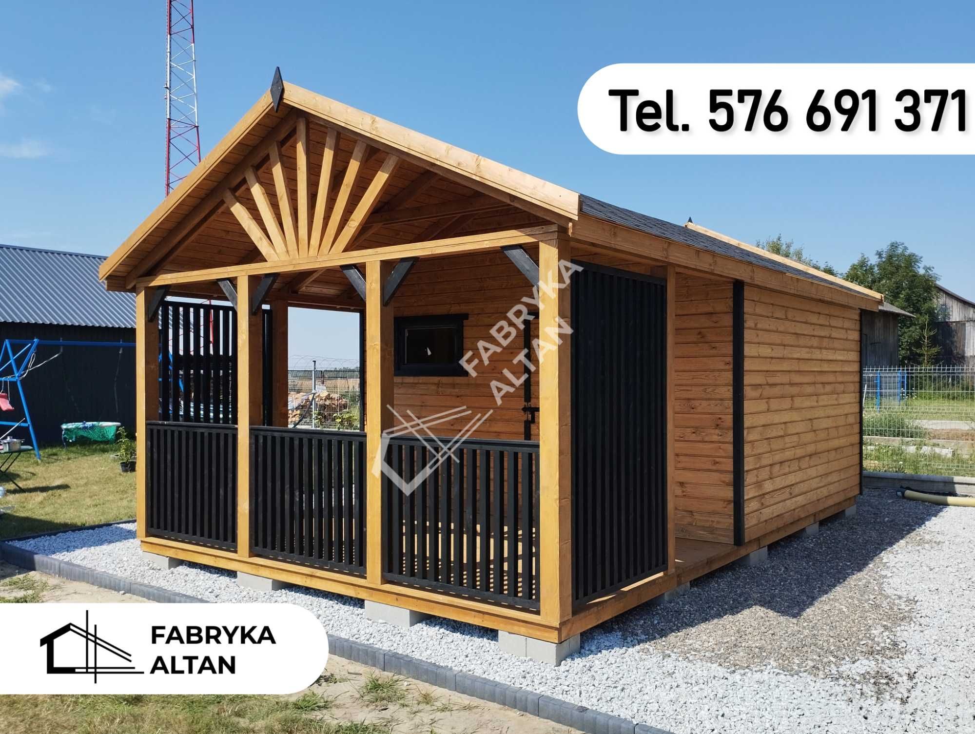 Domek drewniany, letniskowy, ogrodowy, 4x6m, ORION III, Domki