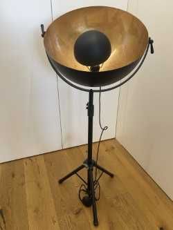Candeeiro de pé Ideal Lux Preto e Dourado