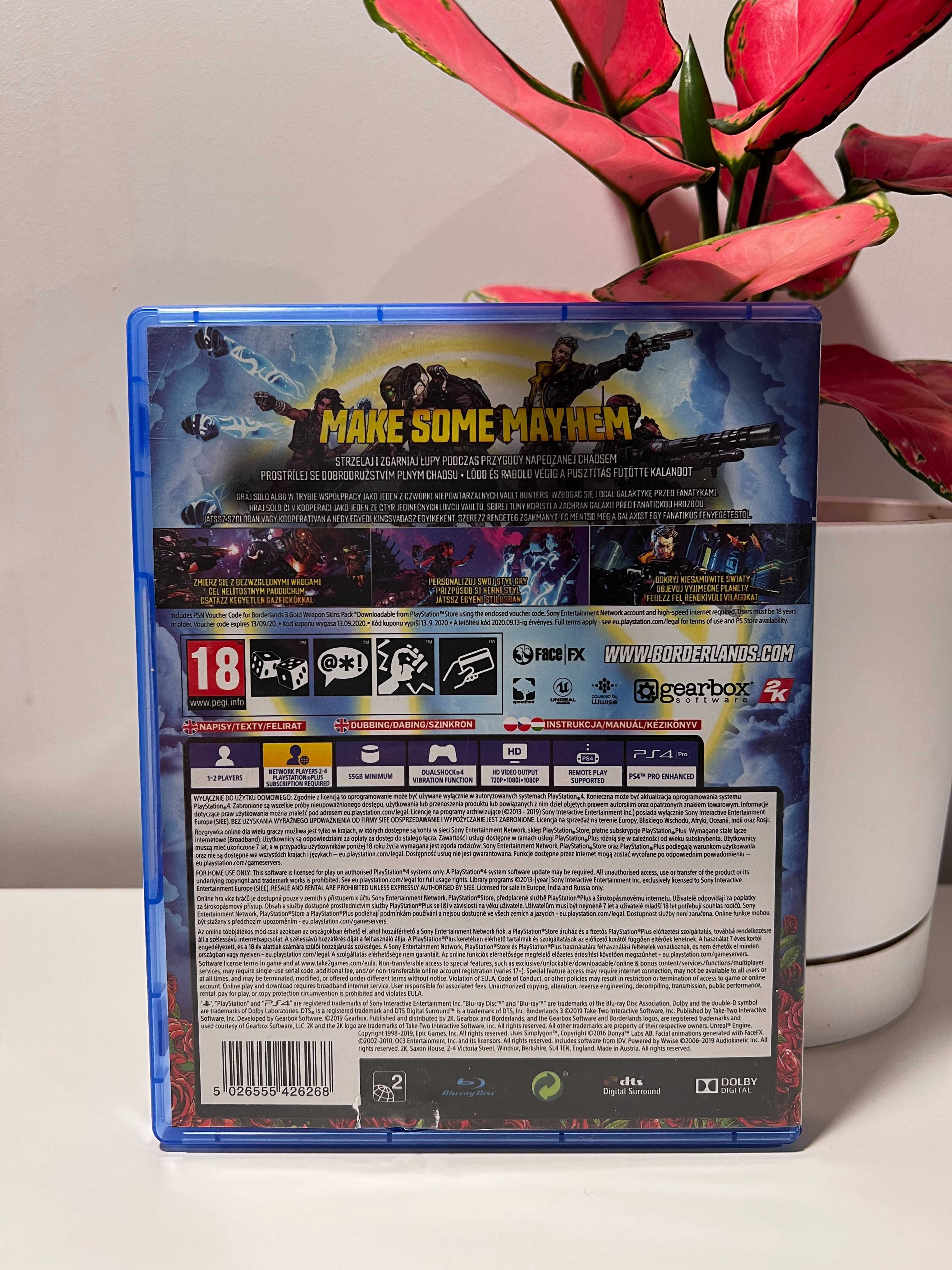Borderlands 3 PS4 EN Język Angielski