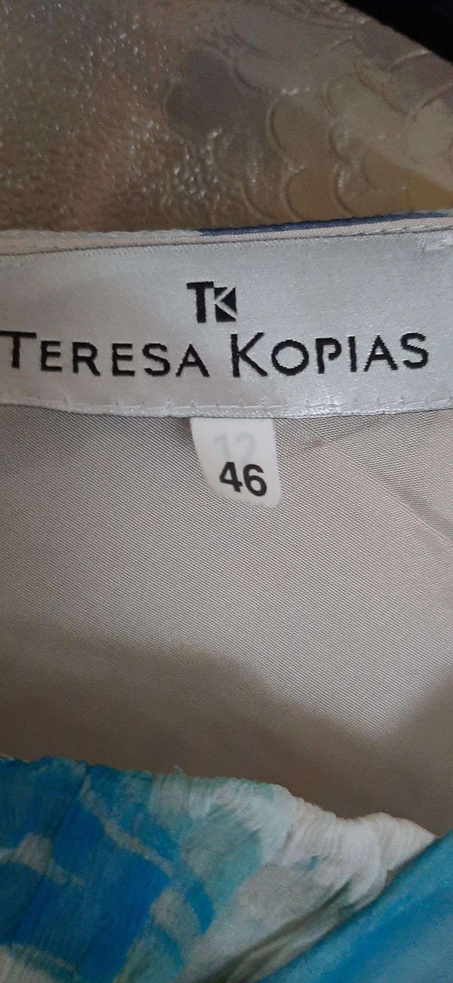Jedwabna sukienka 46 Teresa Kopias