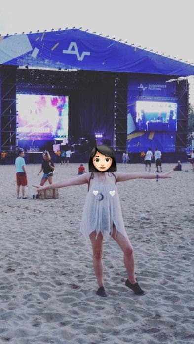 Sukienka - tunika z cekinami - S/M