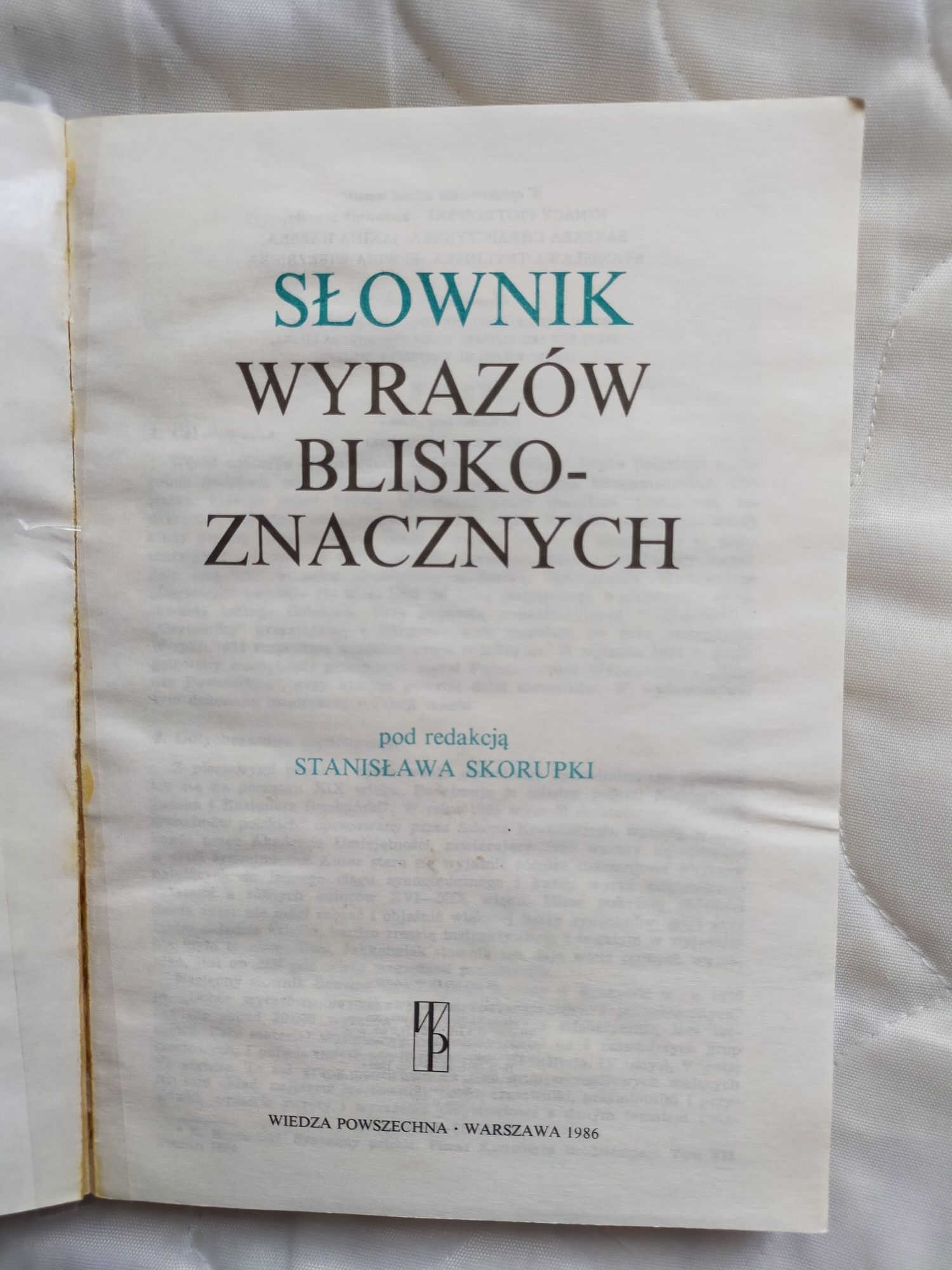 Słownik wyrazów bliskoznacznych S. Skorupka