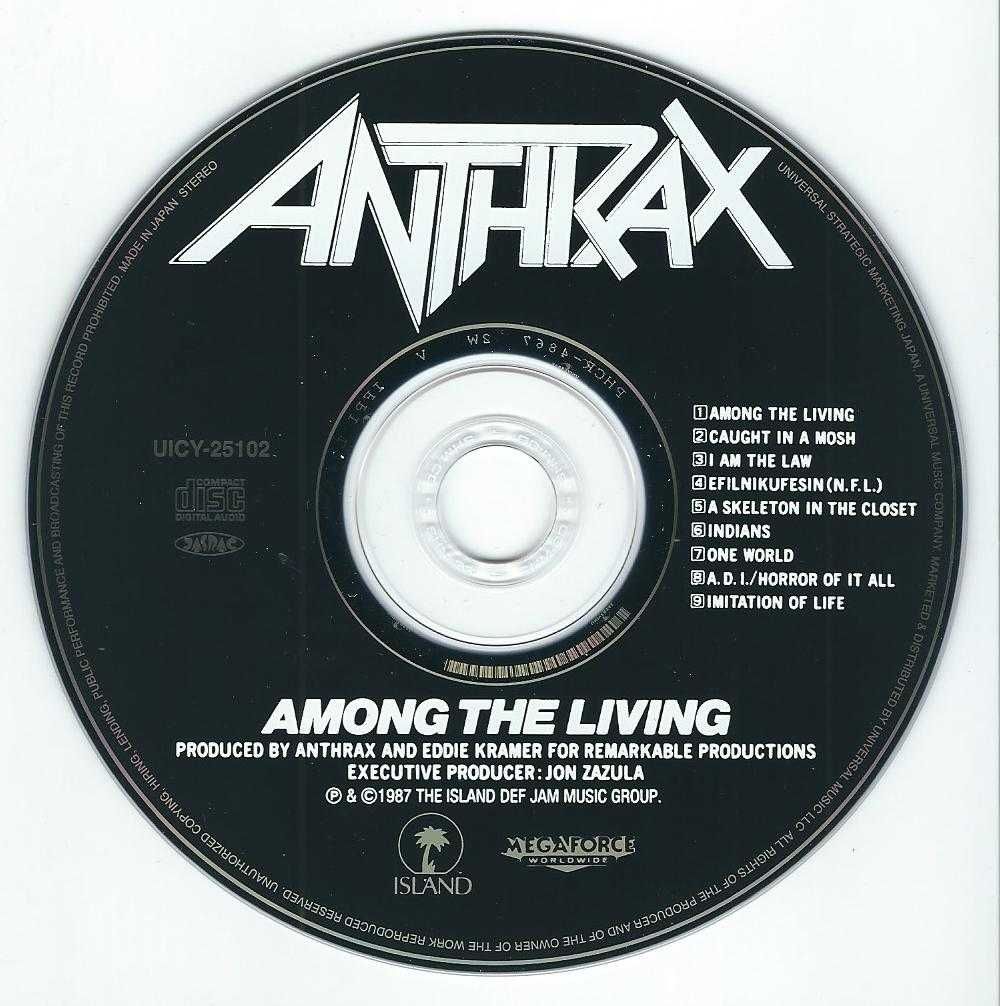 CD Anthrax - Among The Living (Japan 2011 SHM-CD)