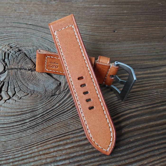 Pasek do zegarka Panerai 24 mm handmade skórzany ręcznie robiony