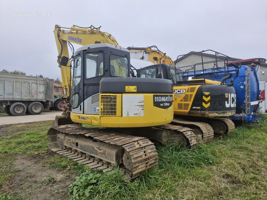 Koparka obrotowa gąsienicowa Komatsu PC138u liebherr hitachi jcb cat