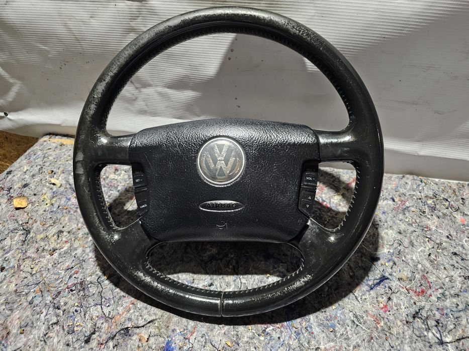 Kierownica czteroramienna multifunkcja Volkswagen Passat B5 FL Skóra