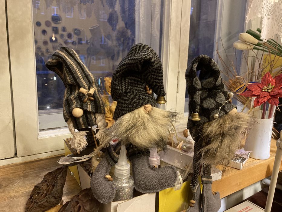 Новорічні гноми, декор, різдвяний декор, новий рік