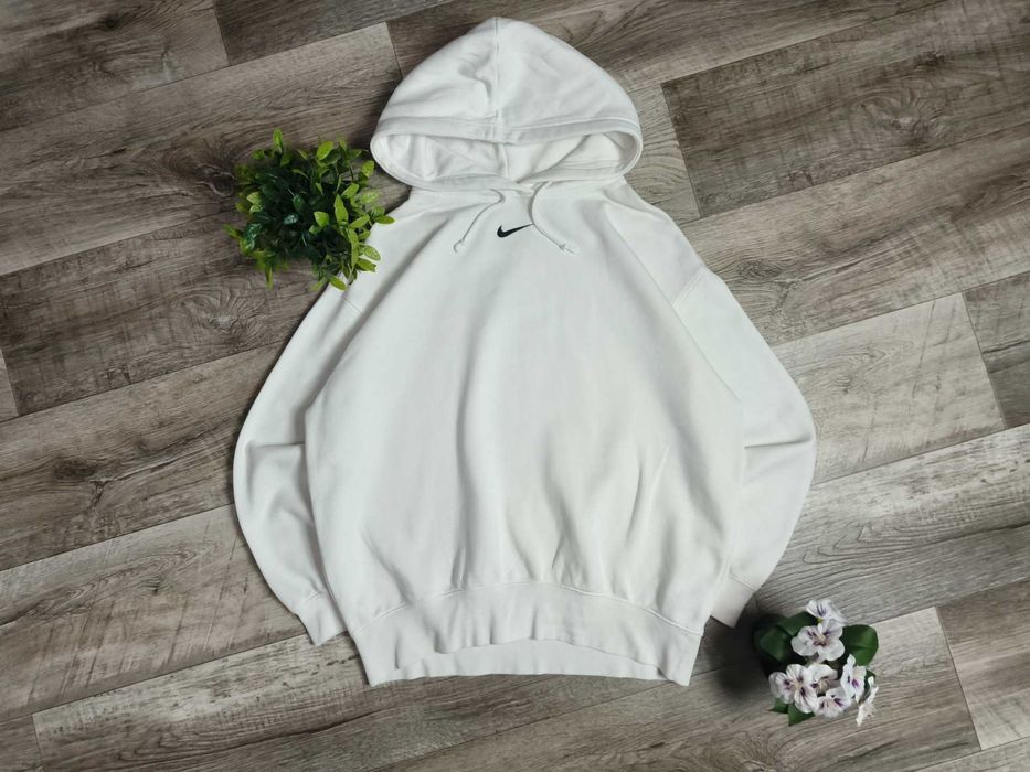 NIKE оверсайз худі чоловіче біле бавовна М