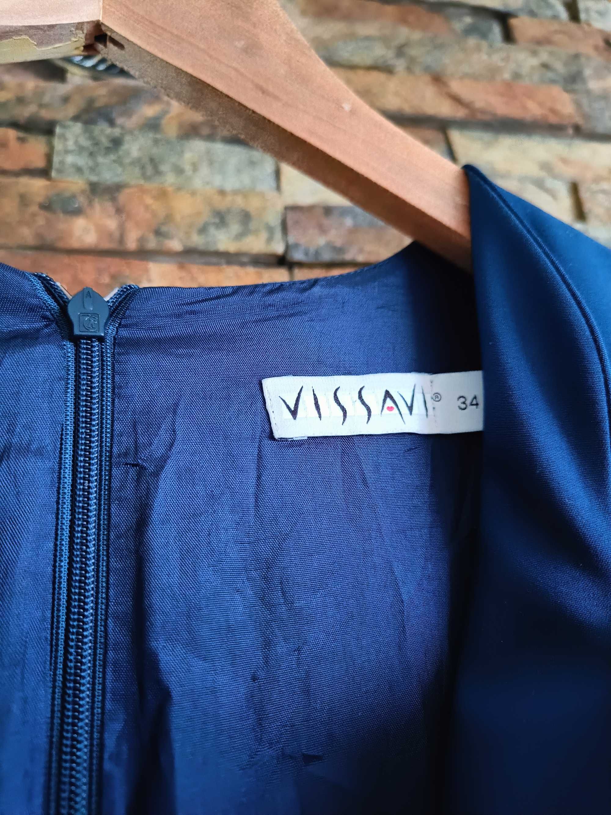 Granatowa sukienka vissavi xs