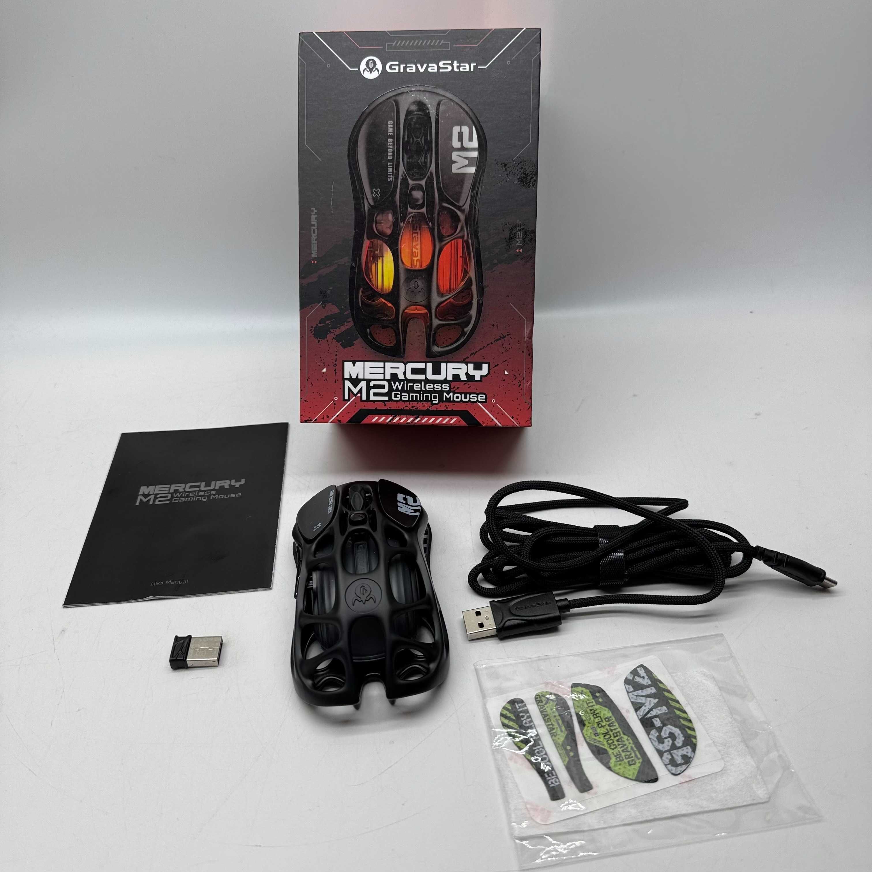Myszka bezprzewodowa GravaStar Mercury M2 sensor optyczny, czarna