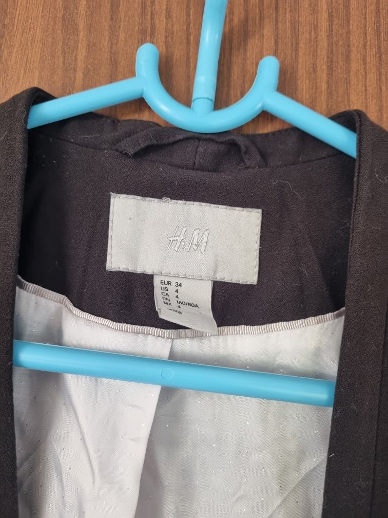 Czarny żakiet rozmiar 34 h&m